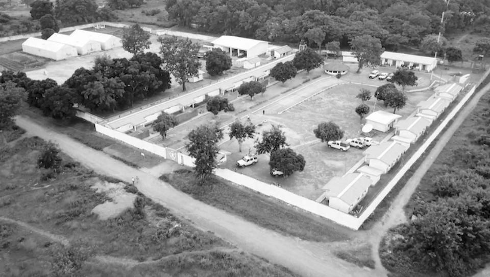 Vue aérienne d'un site filmé par drone